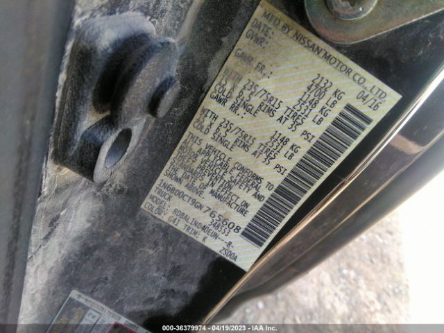 1N6BD0CT9GN765608 Nissan Frontier S/sv