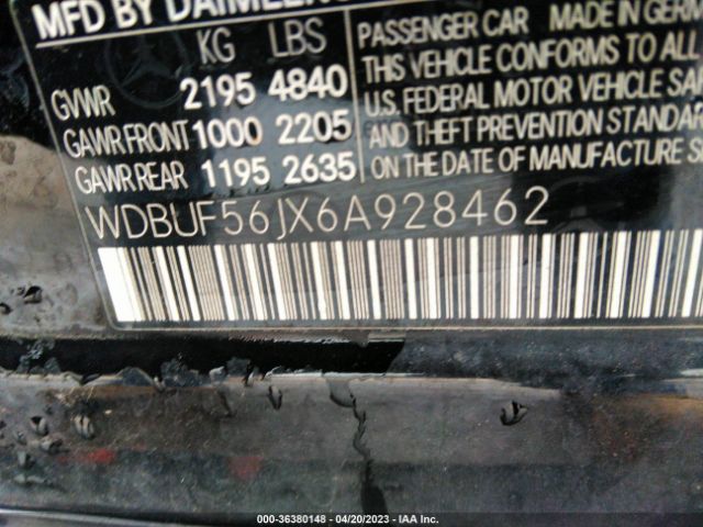 2006 MERCEDES-BENZ E-CLASS WDBUF56JX6A928462 Photo 8