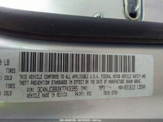 3C4NJCBB2KT743395 Jeep Compass Altitude