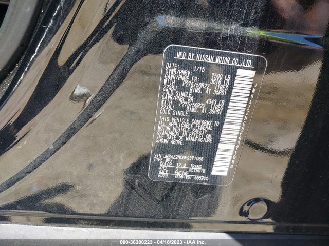 JN8AZ2NC6F9371066 Infiniti QX80