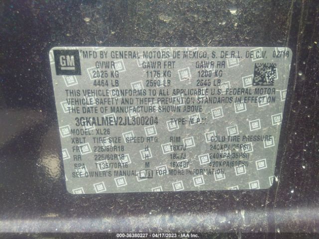 3GKALMEV2JL300204 GMC Terrain Sle