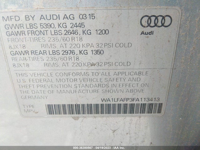 WA1LFAFP3FA113413 Audi Q5 Premium Plus