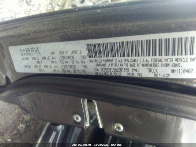 3C6UR5FL5HG581158 RAM 2500 Laramie