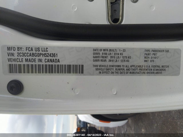 Chrysler 300 300s 2023 2C3CCABG0PH524361 Image 9