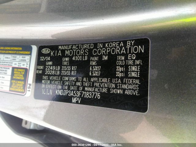 KNDJP3A53F7183776 KIA SOUL +