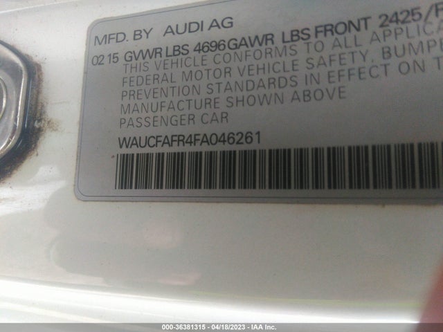 WAUCFAFR4FA046261 Audi A5 PREMIUM