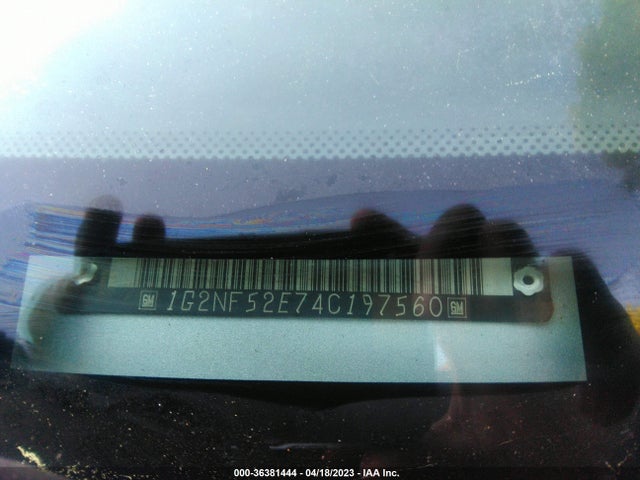 2004 PONTIAC GRAND AM SE1 VIN: 1G2NF52E74C197560