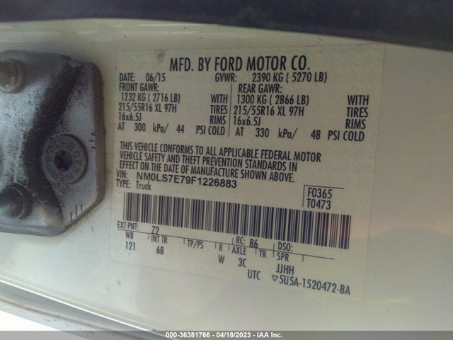 Ford Transit Connect Xl 2015 NM0LS7E79F1226883 Image 10