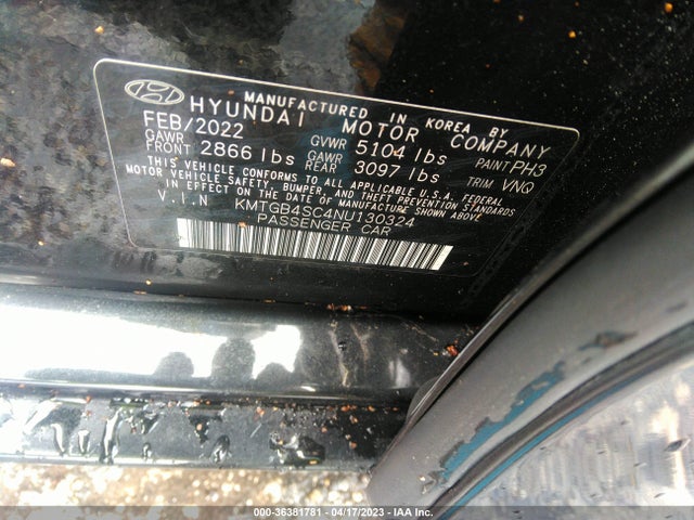 2022 Genesis G80, VIN: KMTGB4SC4NU130324
