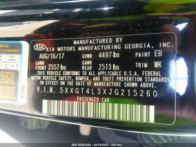 5XXGT4L3XJG215260 KIA Optima Lx