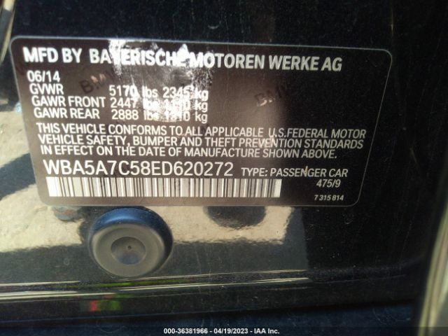 WBA5A7C58ED620272 BMW 5 Series 528i Xdrive