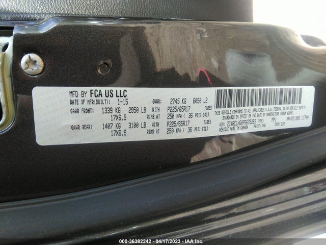 2C4RC1HG0FR678283 Chrysler Town & Country S