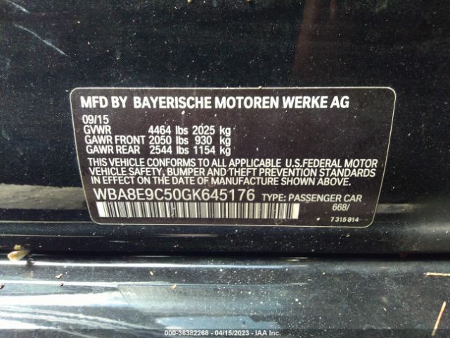 WBA8E9C50GK645176 BMW 3 Series 328i