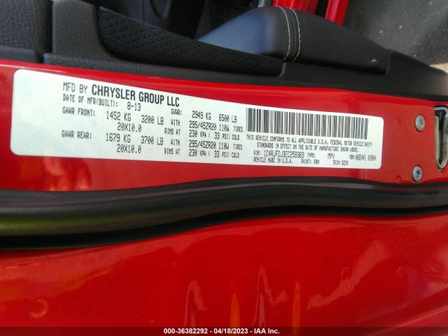 Jeep Grand Cherokee Srt8 2014 1C4RJFDJ3EC259369 Image 10