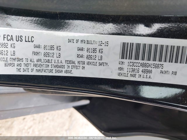 Chrysler 200 Limited 2016 1C3CCCAB8GN156875 Image 9