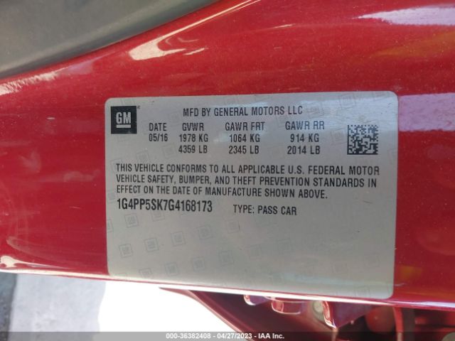 1G4PP5SK7G4168173 Buick Verano