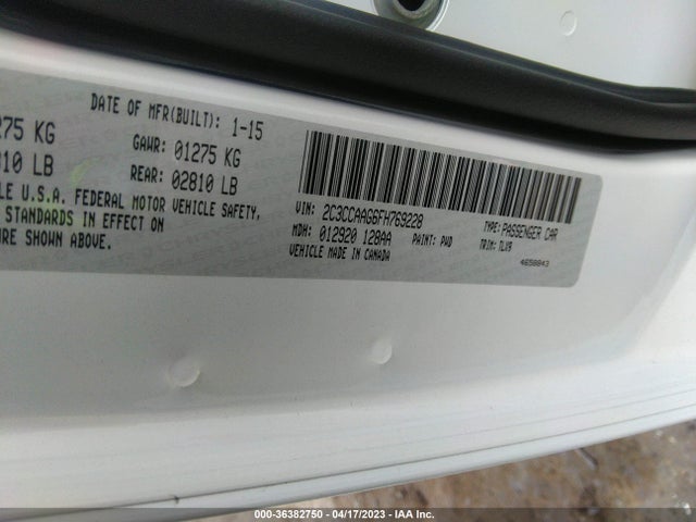 2C3CCAAG6FH769228 Chrysler 300 Limited