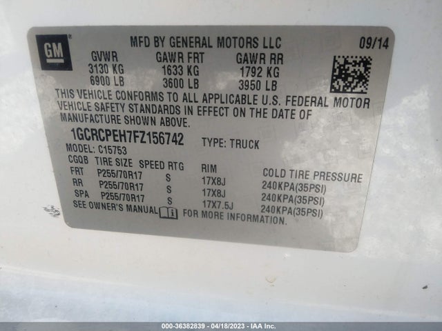 Chevrolet Silverado 1500 Ls 2015 1GCRCPEH7FZ156742 Image 9