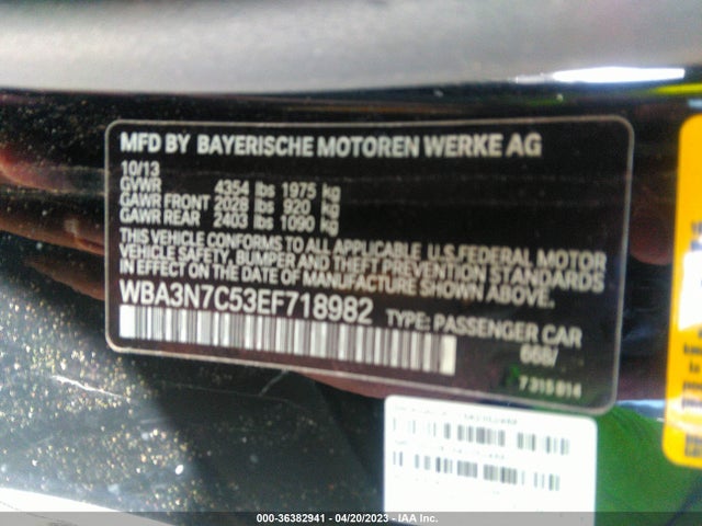BMW 4 Series 428i 2014 WBA3N7C53EF718982 Image 9