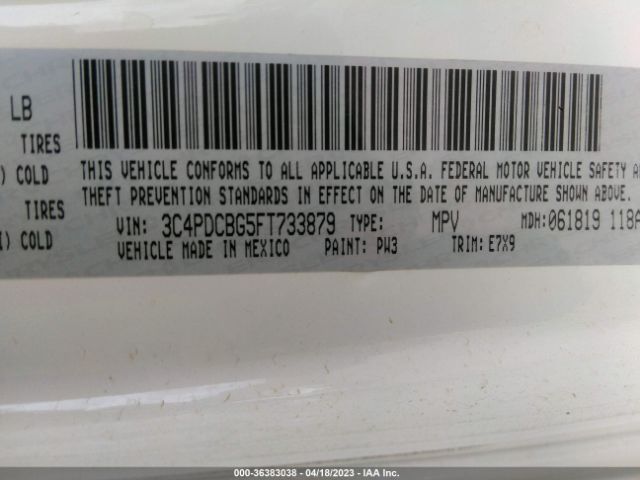 3C4PDCBG5FT733879 Dodge Journey Sxt