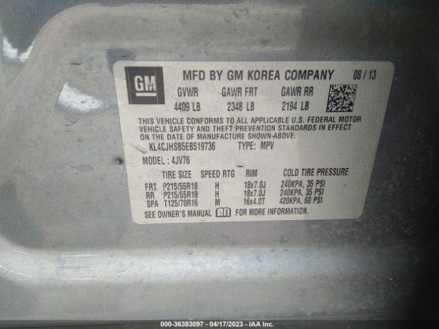 KL4CJHSB5EB519736 Buick Encore Premium