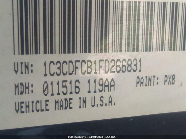 1C3CDFCB1FD266831 Dodge Dart Limited