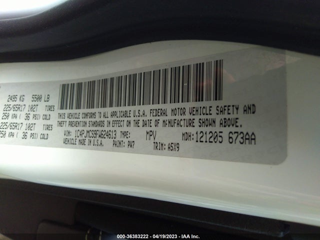 1C4PJMCS9FW624613 Jeep Cherokee Latitude