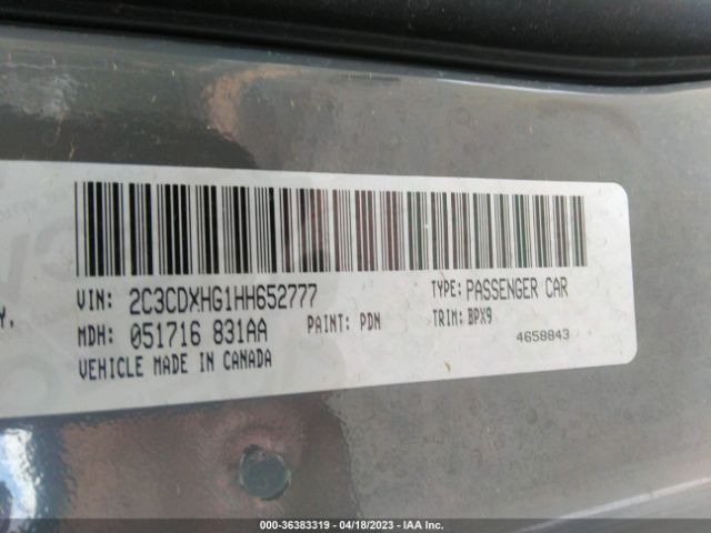 2C3CDXHG1HH652777 Dodge Charger Sxt Rwd