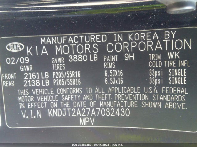Aukcja sprzedaży 2010 Kia Soul +, vin: KNDJT2A27A7032430, numer aukcji: 36383380