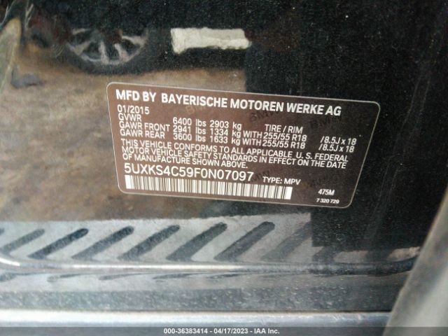 5UXKS4C59F0N07097 BMW X5 Xdrive35d