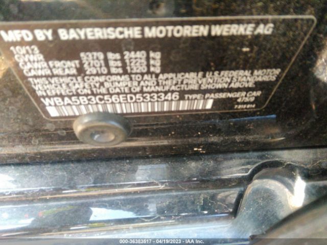 WBA5B3C56ED533346 BMW 5 Series 535i Xdrive