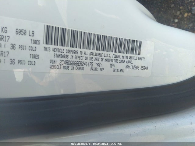 Dodge Grand Caravan American Value Pkg 2014 2C4RDGBG6ER241475 Image 9