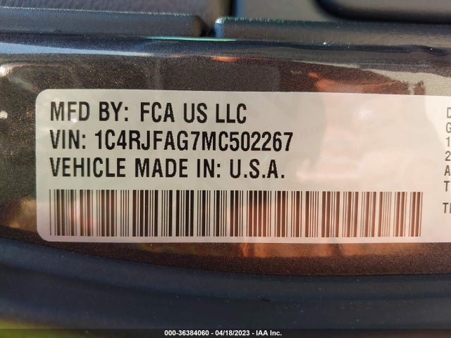 1C4RJFAG7MC502267 Jeep Grand Cherokee Laredo E