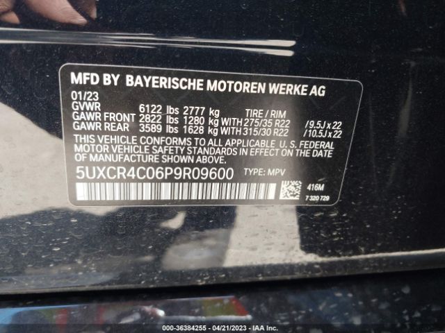 5UXCR4C06P9R09600 BMW X5 Sdrive40i