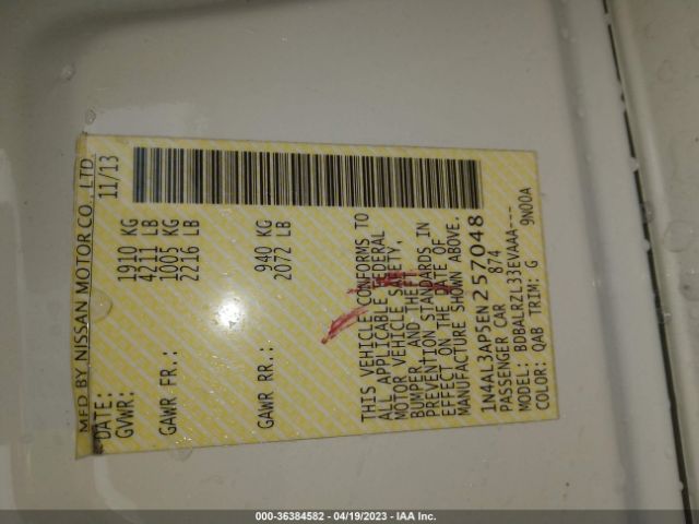 1N4AL3AP5EN257048 Nissan Altima 2.5 S