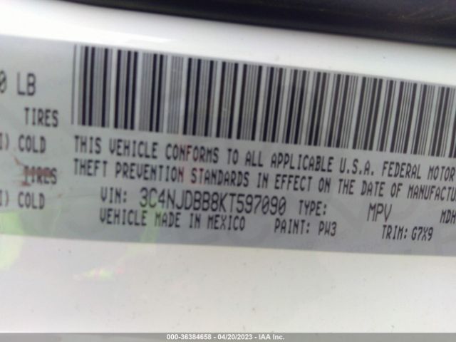 3C4NJDBB8KT597090 Jeep Compass Latitude