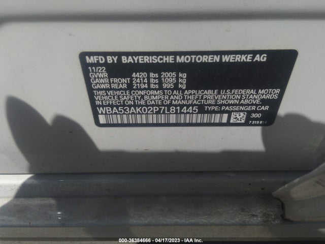 2023 BMW 2 Series, VIN: WBA53AK02P7L81445