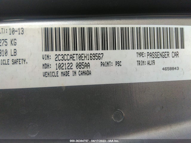 Chrysler 300 300c 2014 2C3CCAET0EH169567 Image 9