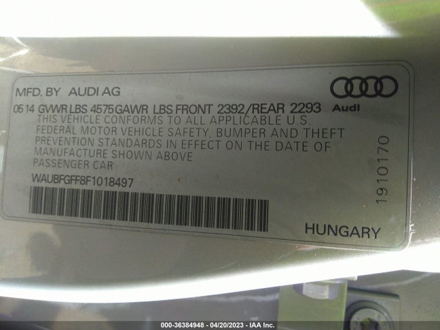 WAUBFGFF8F1018497 Audi S3/a3 2.0t Premium