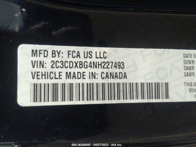 Dodge Charger Sxt 2022 2C3CDXBG4NH227493 Image 9