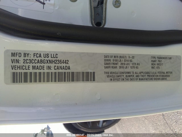 Chrysler 300 300s 2022 2C3CCABGXNH236442 Image 9