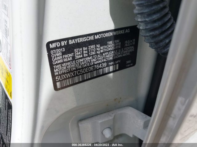 5UXWX7C50E0E76439 BMW X3 Xdrive35i