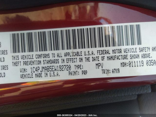 1C4PJMAB5EW192720 Jeep Cherokee Sport