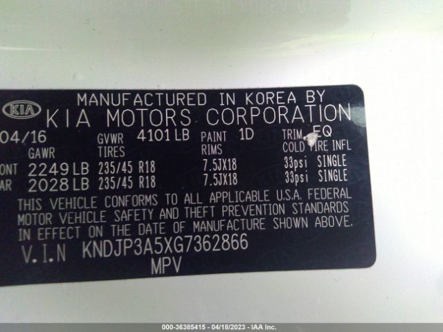 KNDJP3A5XG7362866 KIA SOUL +