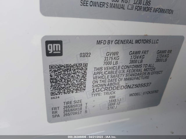 Chevrolet Silverado 1500 Lt 2022 1GCRDDED0NZ505537 Image 9