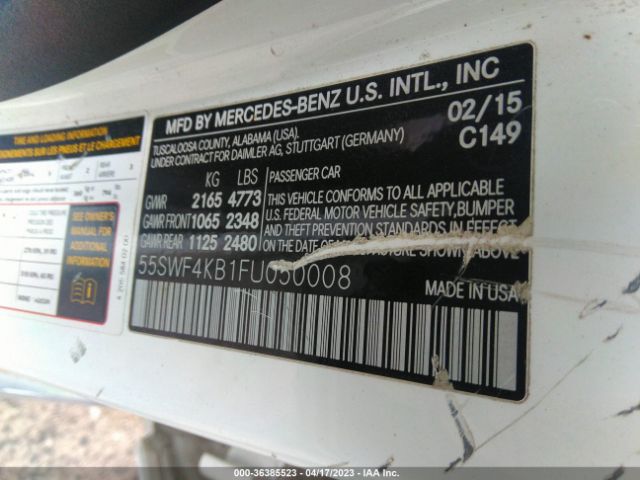 55SWF4KB1FU050008 Mercedes-Benz C-class C 300