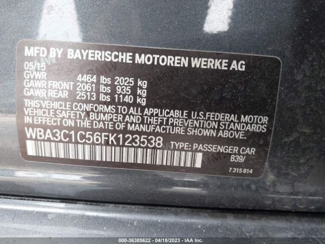 WBA3C1C56FK123538 BMW 3 Series 328i