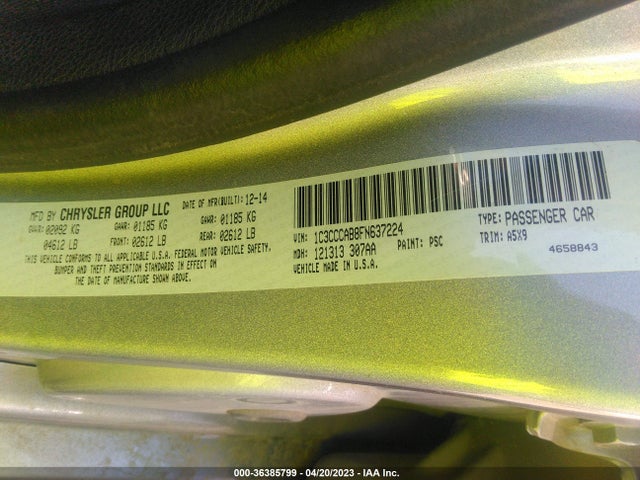 1C3CCCAB8FN637224 Chrysler 200 Limited