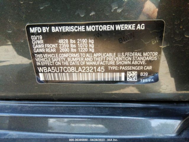 WBA5U7C08LA232145 BMW 3 Series M340i