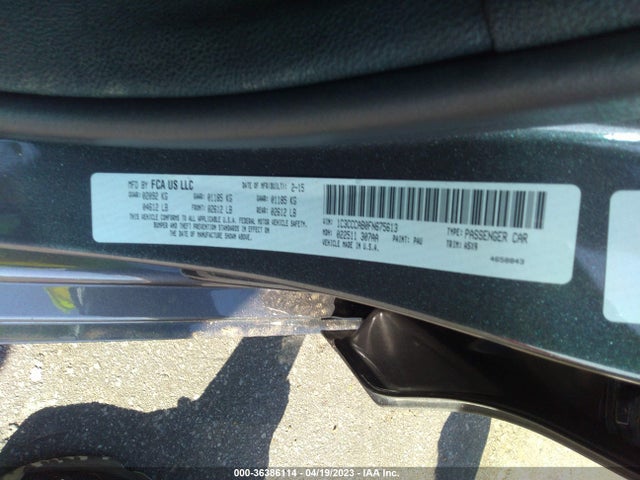 1C3CCCAB0FN675613 Chrysler 200 Limited